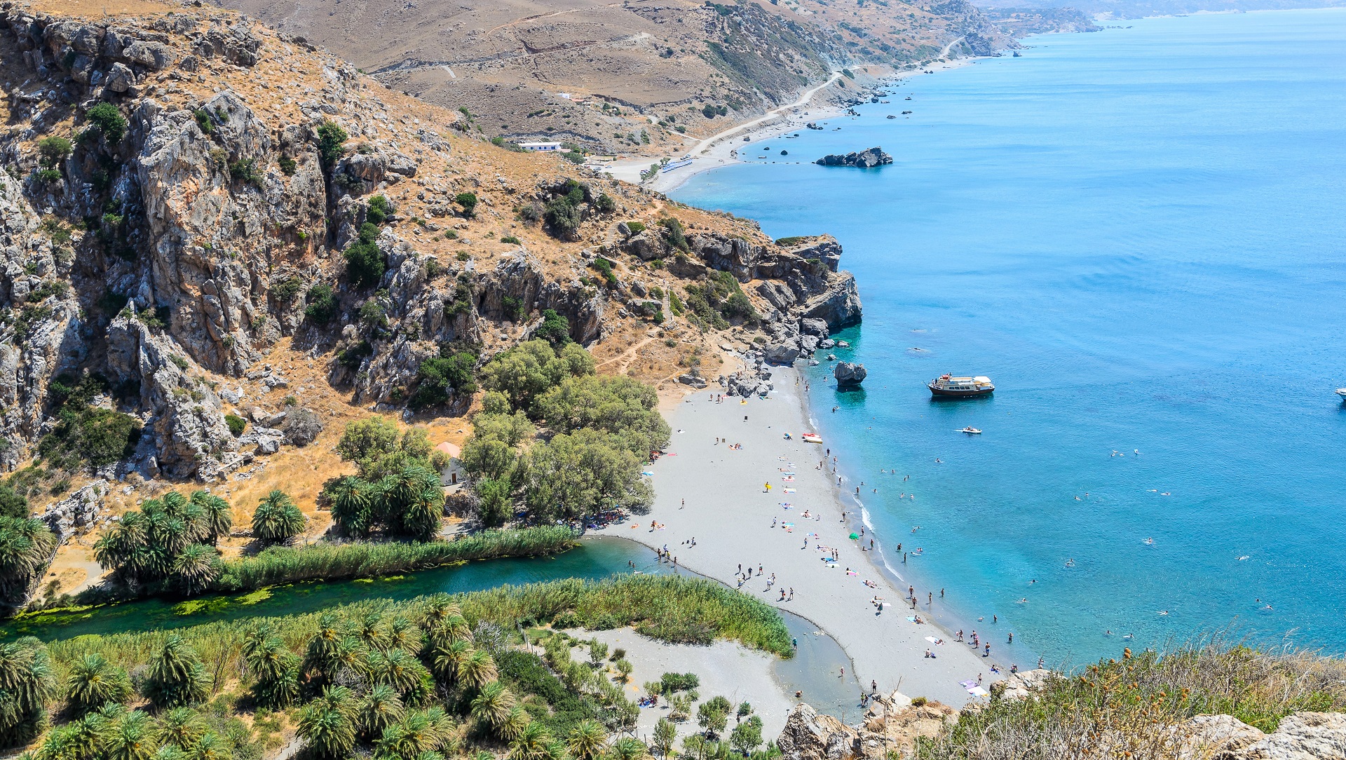 Hermosa playa en Creta