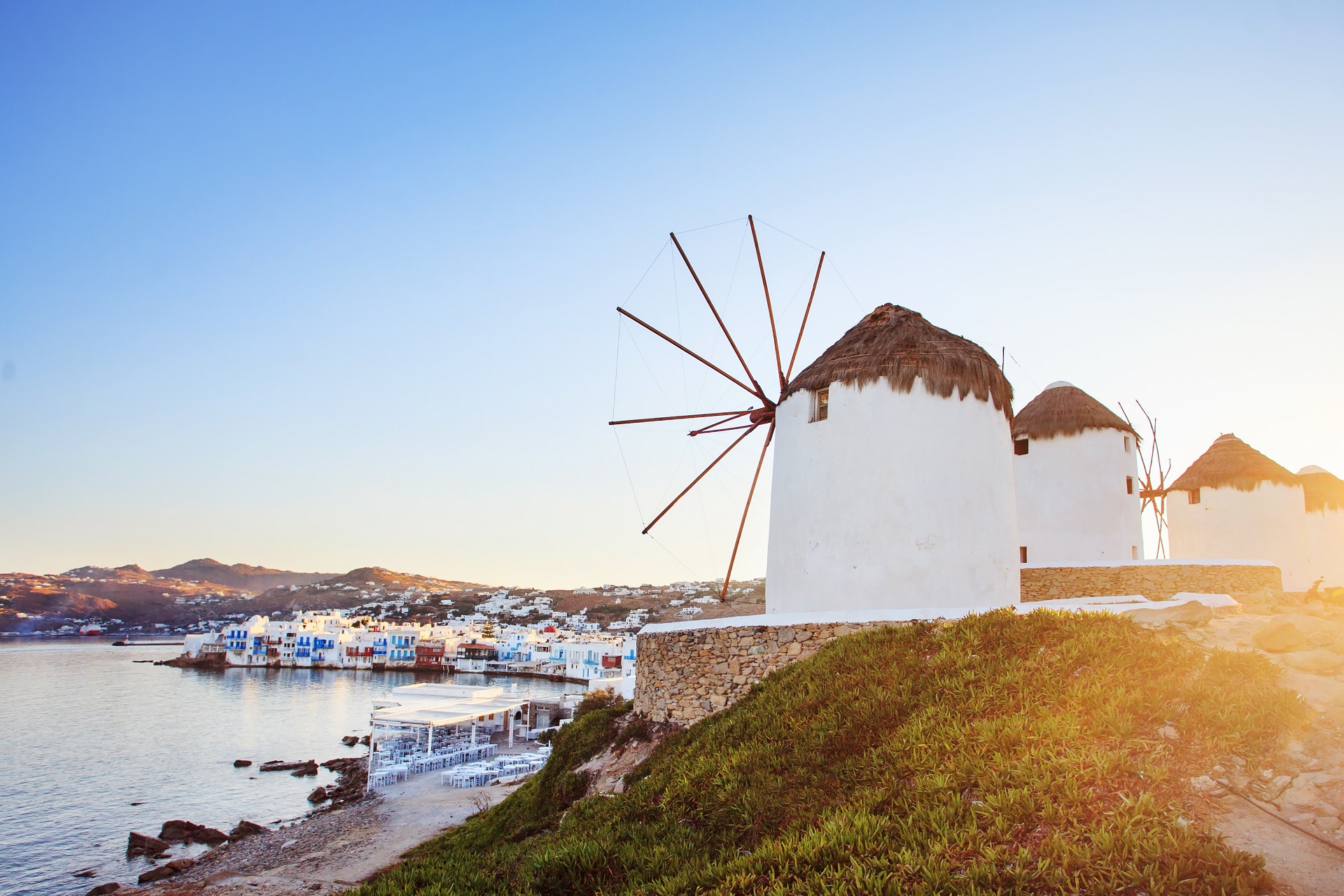 Molinos de viento de Mykonos