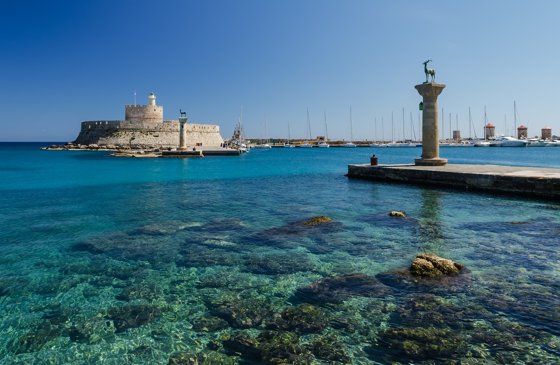 Port in Rhodes