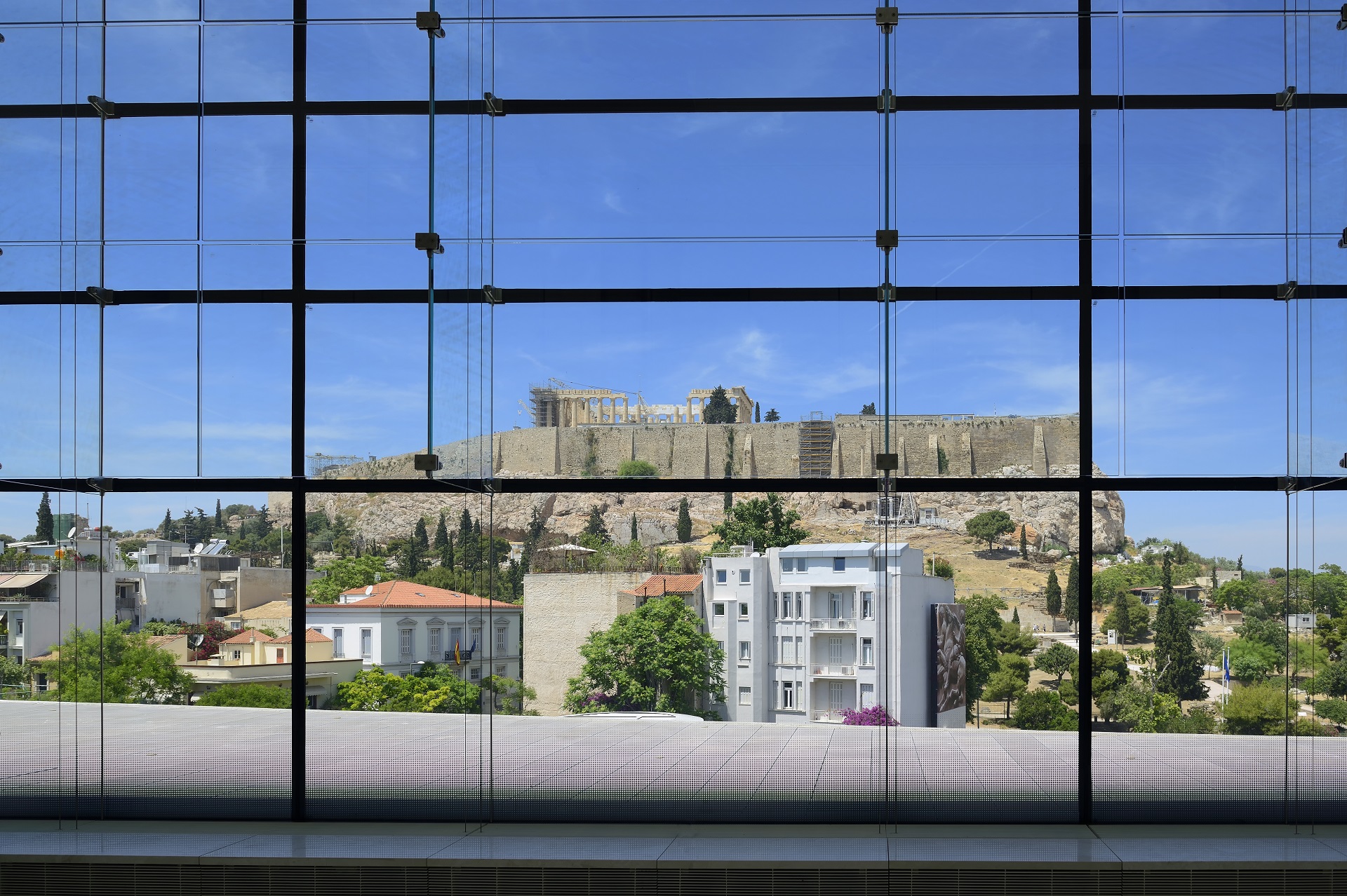 View of the Acropolis from the Museum of Acropolis