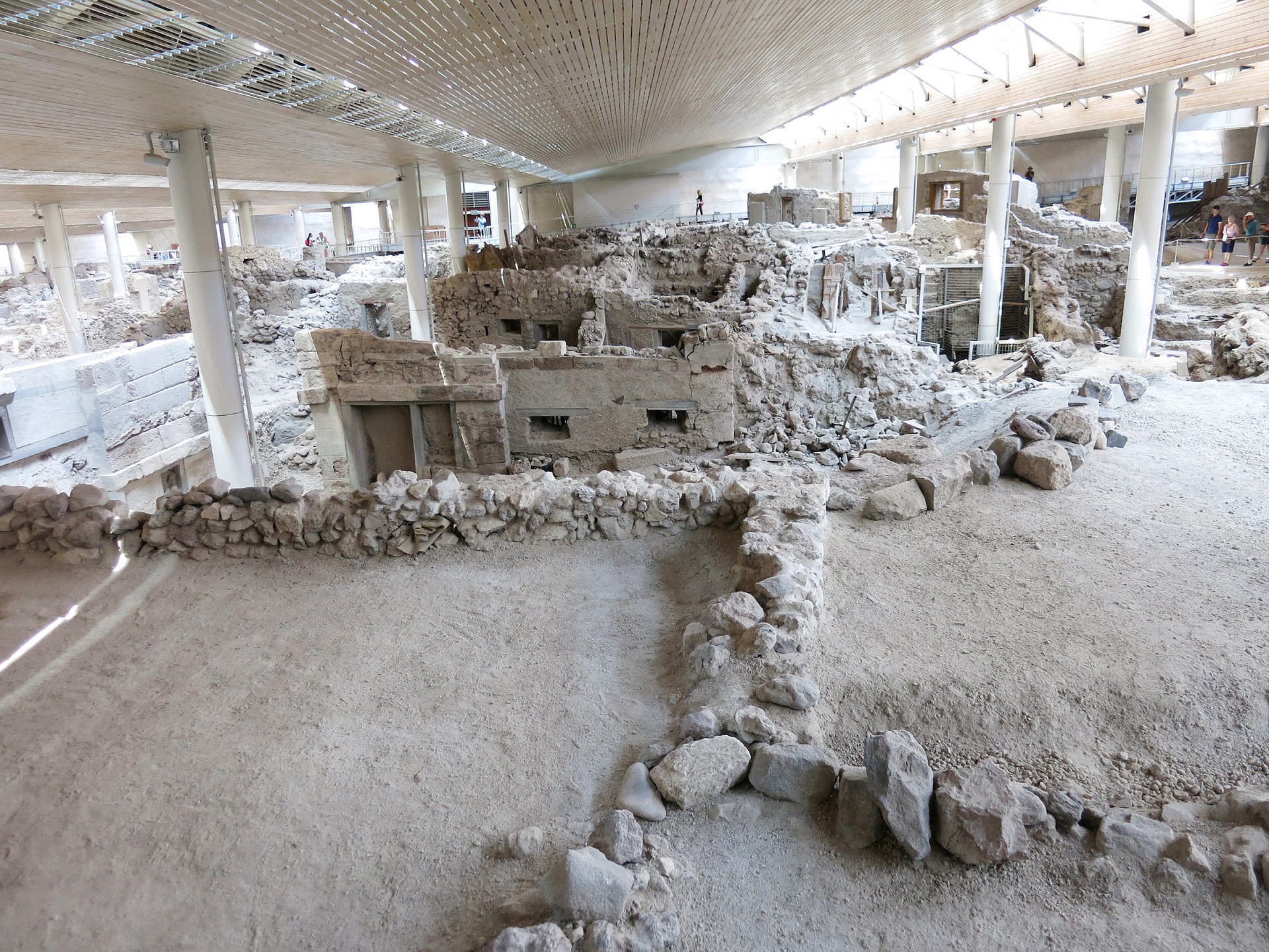 Akrotiri Excavations Archaeological Site, Santorini, Greece